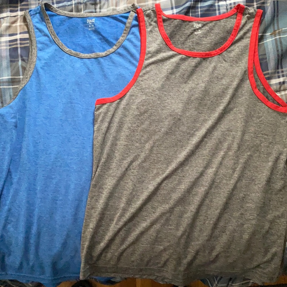 TWO MEDIUM EVERLAST. Tank Tops
